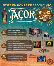 Cartaz Festa em Honra de São Jacinto 2024 - Açor