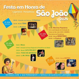 Cartaz Festa em honra de São João 2024 - Pampilhosa