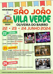 Cartaz Festa em Honra de São João 2024 - Vila Verde