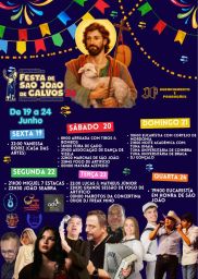 Cartaz Festa em honra de São João 2026 - Lordelo