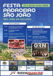 Cartaz Festa em honra de São João 2026 - São João da Corveira
