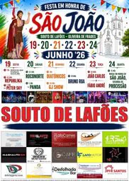 Cartaz Festa em honra de São João 2026 - Souto de Lafões