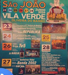Cartaz Festa em honra de São João 2026 - Vila Verde