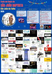 Cartaz Festa em honra de São João Baptista 2026 - São João da Talha