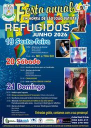 Cartaz Festa em honra de São João Batista 2026 - Refugidos