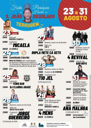 Cartaz Festa em Honra de São João Degolado 2024 - Terrugem