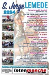 Cartaz Festa em Honra de São Jorge 2024 - Lemede