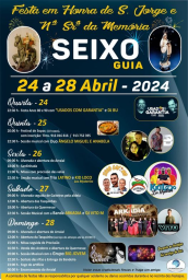 Cartaz Festa em Honra de São Jorge 2024 - Seixo