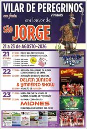 Cartaz Festa em honra de São Jorge 2026 - Vilar de Peregrinos