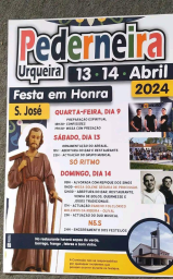 Cartaz Festa em Honra de São José 2024 - Pederneira