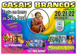 Cartaz Festa em honra de São José 2026 - Casais Brancos