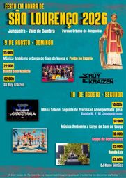 Cartaz Festa em honra de São Lourenço 2026 - Junqueira