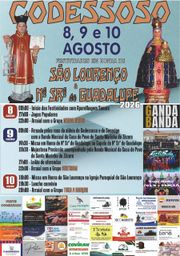 Cartaz Festa em honra de São Lourenço e Nª Srª de Guadalupe 2026 - Codessoso