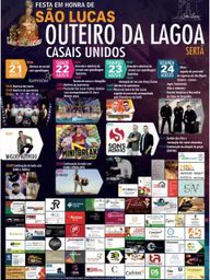 Cartaz Festa em honra de São Lucas 2026 - Outeiro da Lagoa
