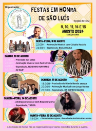 Cartaz Festa em Honra de São Luís 2024 - Cabeça Gorda