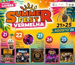 Cartaz Festa em honra de São Luís 2026 - Vermelha