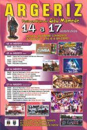Cartaz Festa em honra de São Mamede 2026 - Argeriz