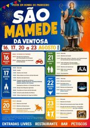 Cartaz Festa em honra de São Mamede 2026 - Ventosa