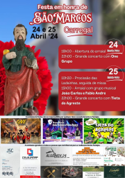 Cartaz Festa em Honra de São Marcos 2024 - Carregal