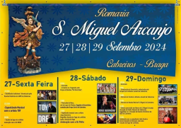Cartaz Festa em Honra de São Miguel 2024 - Braga