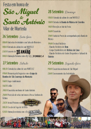Cartaz Festa em Honra de São Miguel 2025 - Vilar de Murteda