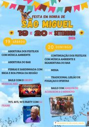 Cartaz Festa em honra de São Miguel 2026 - Ansião