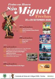 Cartaz Festa em honra de São Miguel 2026 - Frechas