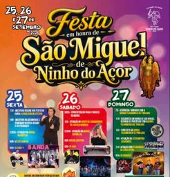 Cartaz Festa em honra de São Miguel 2026 - Ninho do Açor