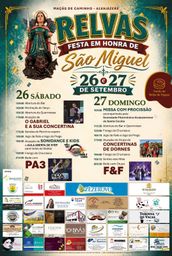 Cartaz Festa em honra de São Miguel 2026 - Relvas