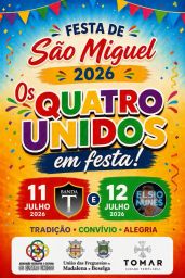 Cartaz Festa em honra de São Miguel 2026 - Tomar