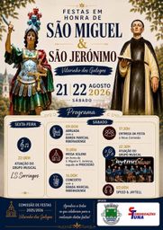 Cartaz Festa em honra de São Miguel 2026 - Vilarinho dos Galegos