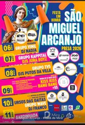 Cartaz Festa em honra de São Miguel Arcanjo 2026 - Presa de Mira