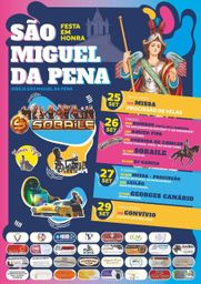 Cartaz Festa em honra de São Miguel da Pena 2026 - São Miguel da Pena