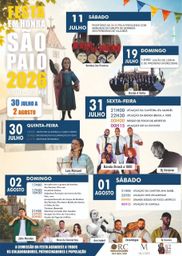 Cartaz Festa em honra de São Paio 2026 - Oliveira