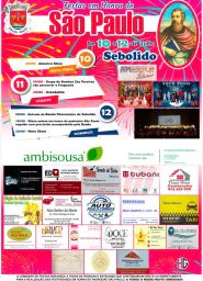 Cartaz Festa em honra de São Paulo 2026 - Sebolido
