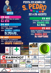Cartaz Festa em Honra de São Pedro 2024 - Antes