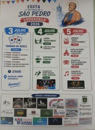 Cartaz Festa em honra de São Pedro 2026 - Lousadela