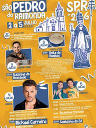Cartaz Festa em honra de São Pedro 2026 - Raimonda