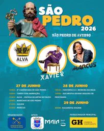 Cartaz Festa em honra de São Pedro 2026 - São Pedro de Avioso