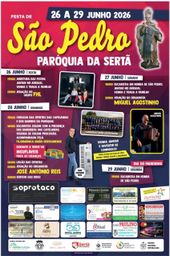 Cartaz Festa em honra de São Pedro 2026 - Sertã