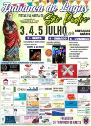 Cartaz Festa em honra de São Pedro 2026 - Travanca de Lagos