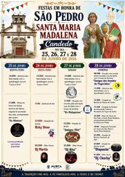 Cartaz Festa em honra de São Pedro e Santa Maria Madalena 2026 - Candedo