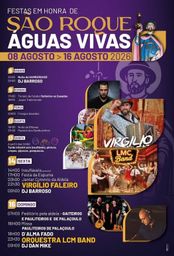 Cartaz Festa em honra de São Roque 2026 - Águas Vivas