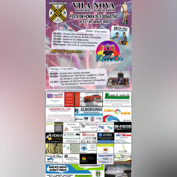 Cartaz Festa em Honra de São Sebastião 2024 - Alvorninha 