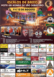 Cartaz Festa em Honra de São Sebastião 2024 - Escalos de Baixo