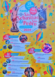 Cartaz Festa em Honra de São Sebastião 2024 - Marinhas