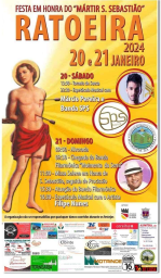 Cartaz Festa em Honra de São Sebastião 2024 - Ratoeira