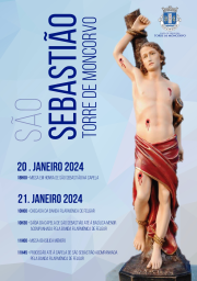 Cartaz Festa em Honra de São Sebastião 2024 - Torre de Moncorvo