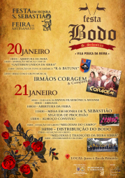 Cartaz Festa em Honra de São Sebastião 2024 - Vila Pouca da Beira