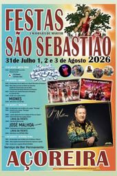 Cartaz Festa em honra de São Sebastião 2026 - Açoreira